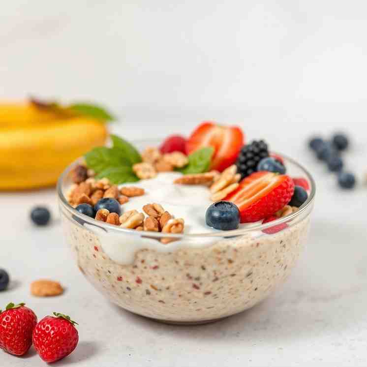 Healthy Müesli Overnight Oats - Dairy-Free & Digestion-Friendly